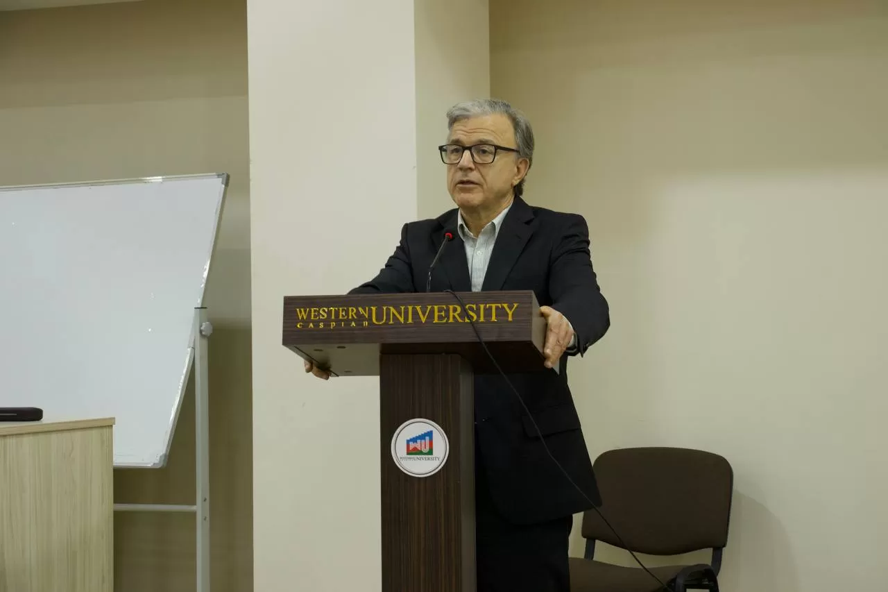 On October 10, Western Caspian University hosted the report of the Life Sciences Resource Center.